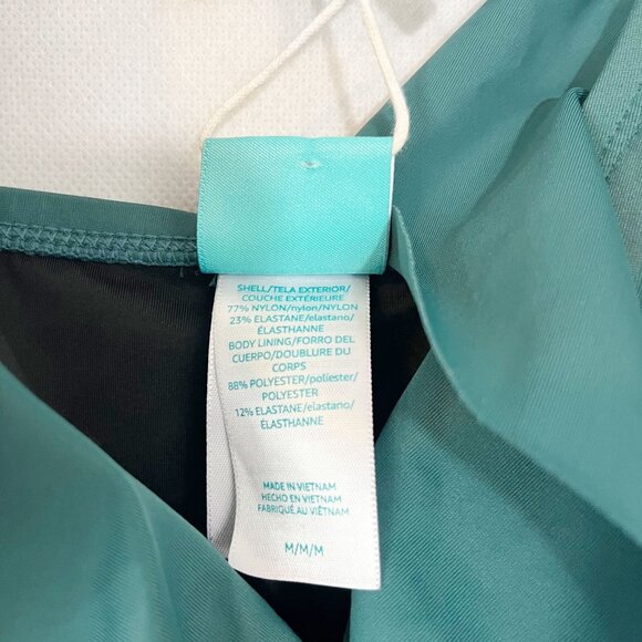 NEW Coastal Blue Green Ruffle One Piece Swimsuit - Size Medium - Picture 4 of 4